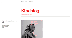 Desktop Screenshot of kinablog.dk