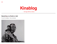 Tablet Screenshot of kinablog.dk
